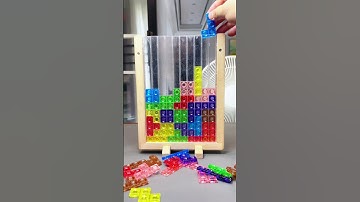 The 999th time I challenged the Tetris puzzle and finally succeeded once #puzzle#tetris #satisfying