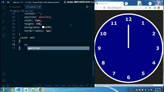 how to make analog clock using html css javascript! 