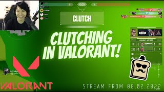 DisguisedToast VOD from 08.02.2022. CLUTCHING IN VALORANT!