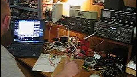 Home made Iambic CW key and software keyer