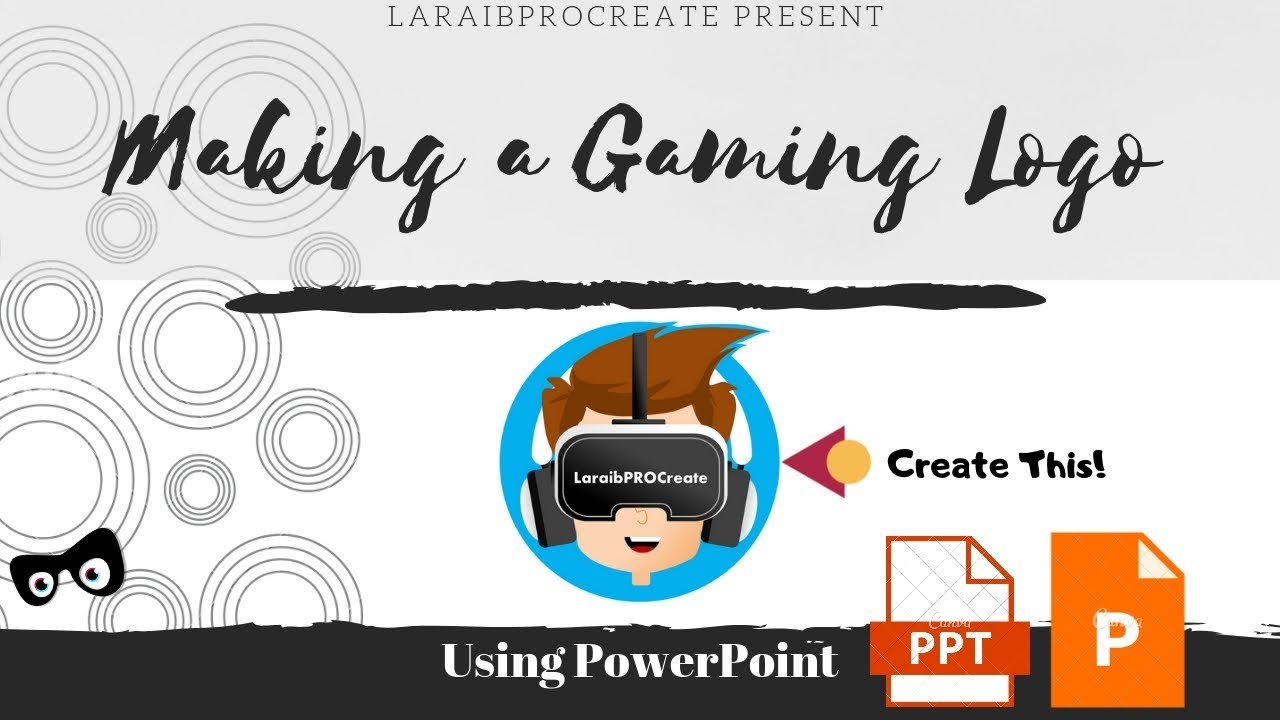 How to Create a Gaming LOGO using POWERPOINT!! - YouTube