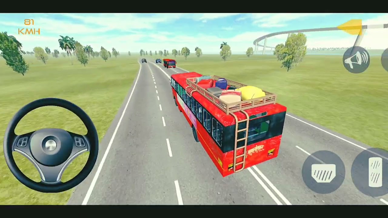 Indian sleeper Bus simulator 🔥 gameplay 3D video 🚨 android mobile game 