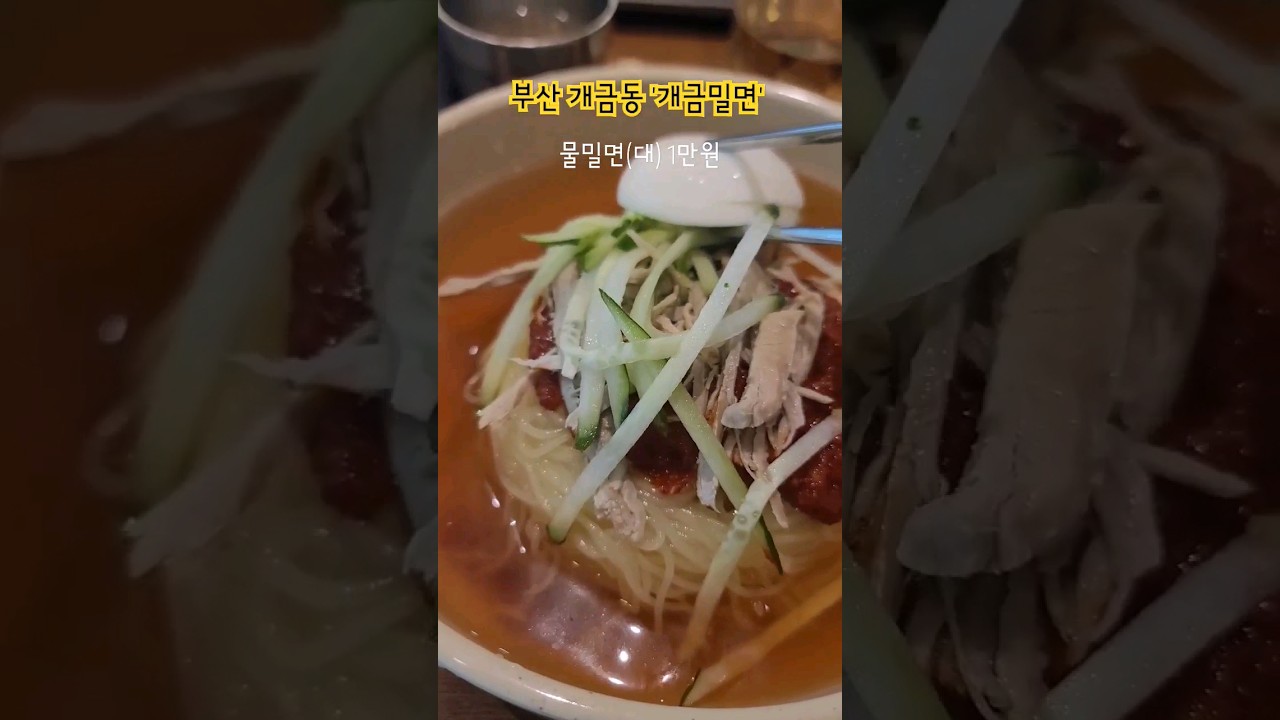 부산맛집(목젖을 탁 치는 매콤한 #물밀면 이 있는 곳. 부산을 대표하는 오래된 밀면집 맛집 #개금밀면 )