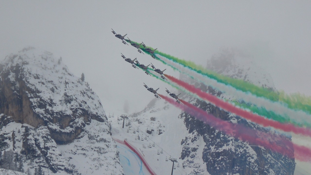 SORVOLO FRECCE TRICOLORI - CORTINA D'AMPEZZO 12 FEBBRAIO 2026