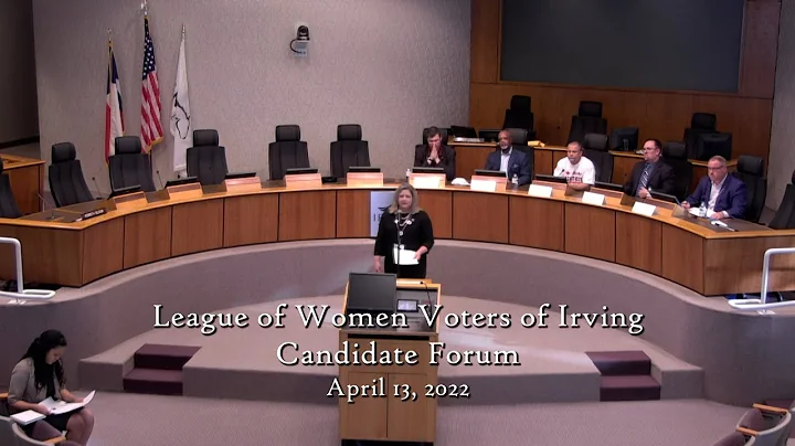 League of Women Voters of Irving Candidate Forum 2...