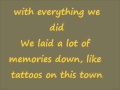 Tattoos on this town~Jason Aldean Lyrics