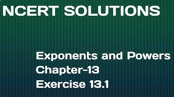 Exponents and powers, chapter-13, exercise-13.1, question 5