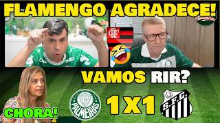 VAMOS RIR! REAÇÕES DA TURMA DO AMENDOIM - PALMEIRAS 1x1 SANTOS.