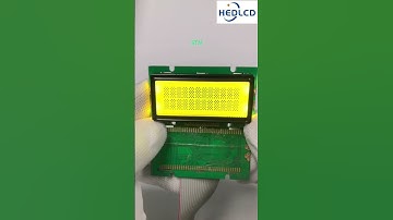 12*2 character dot matrix LCD module, yellow and green. #electronic