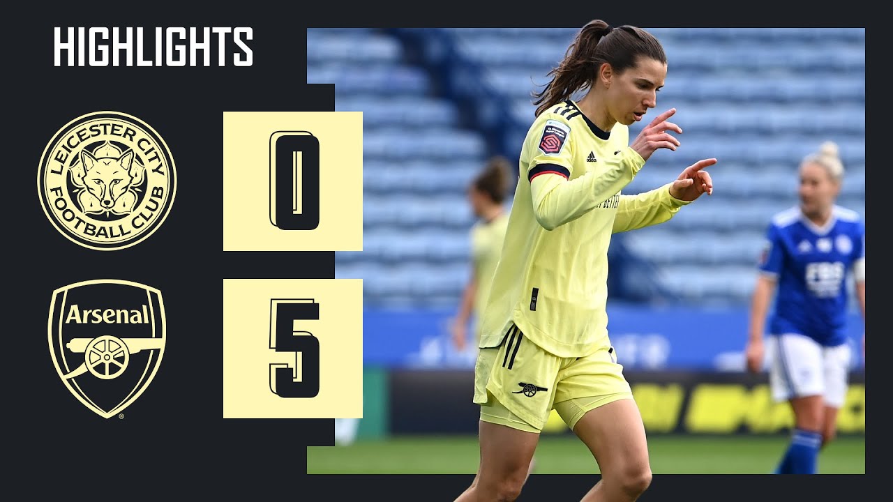 HIGHLIGHTS | Leicester City vs Arsenal (0-5) | WSL | Mead, Miedema, Heath