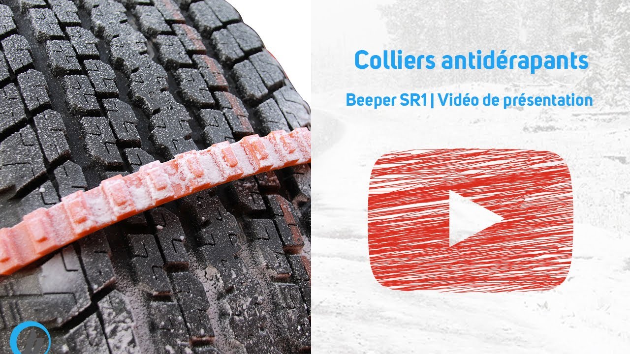 Colliers antidérapants d'urgence pour neige & boue | Beeper SR1 ❄️ - YouTube
