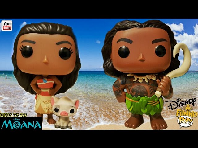 Disney Moana: Moana and Pua and Maui Funko Pop! Review! 