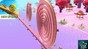 Spiral Roll  ​- All Levels Gameplay Android,ios (Levels 1-5)