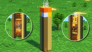 Minecraft GIANT Torch House Tutorial *UPDATED*