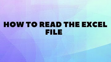 How to Read the Excel file in Python Using Pandas