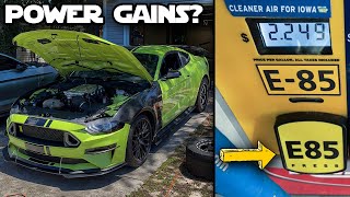 WHY BOOSTED + N/A CARS MAKE MORE HORSEPOWER WHEN TUNED FOR E85 FLEX FUEL! #SHORTS #TUNING #E85