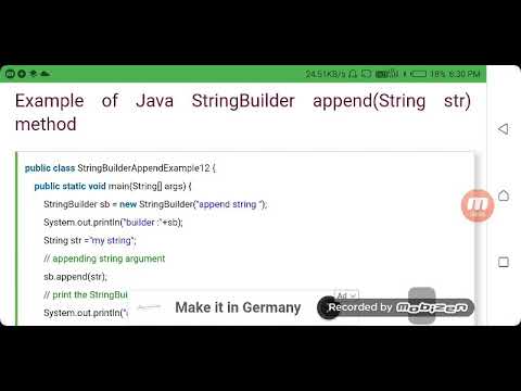 Java string builder append () method(2)
