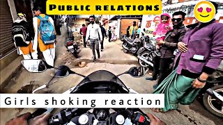 Girls Shoking Reactions On My Bike Sound | Public Reaction | Vlog 27 | Shiv Vishwakarma