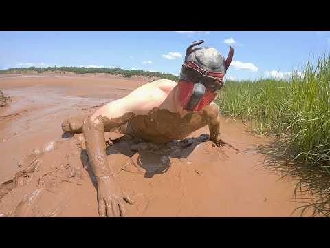 Tidal mud on a summers day