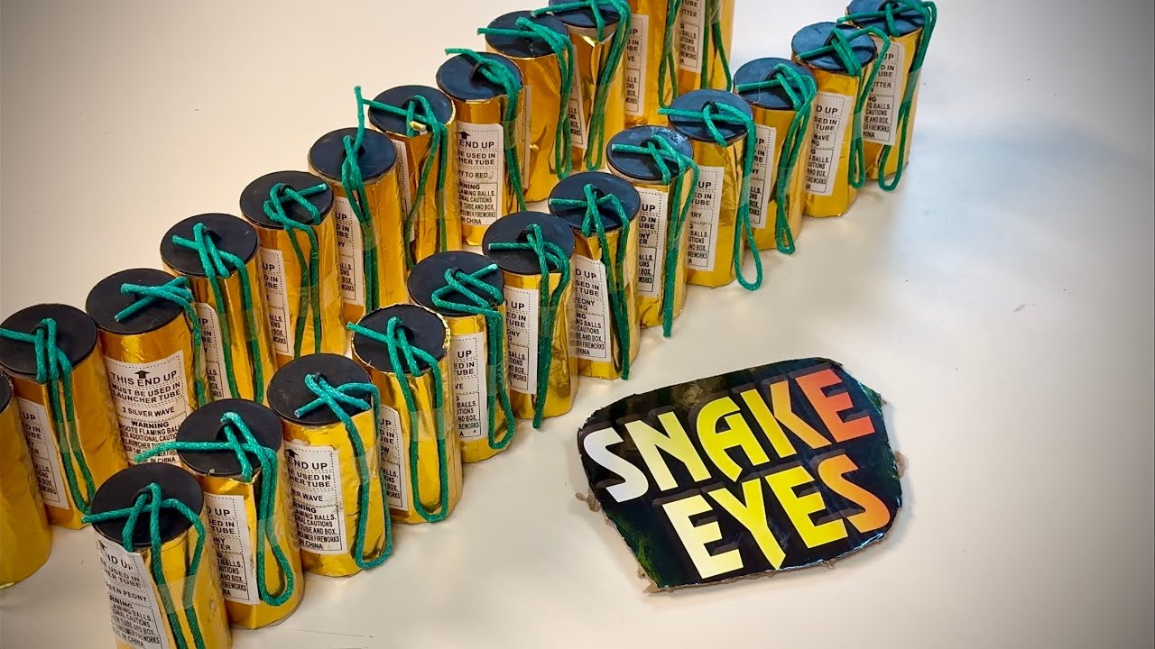 WEIRD 3” CANISTER SHELLS - Snake Eyes Great Grizzly Fireworks