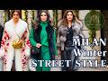 ❄️ Italian Winter Fashion Trends 🇮🇹 Real Milan Street Style