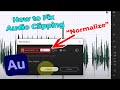 How to fix audio clipping normalize in adobe audition