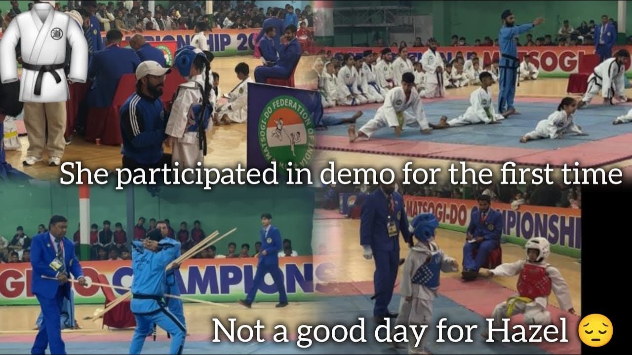 HAZEL'S FIRST DEMO 20th NATIONAL MATSOGI-DO MATCH !! NOT A GOOD DAY FOR HER BUT SHE TRIED !!