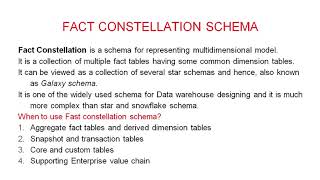 1 20 Fact Constellation Schema