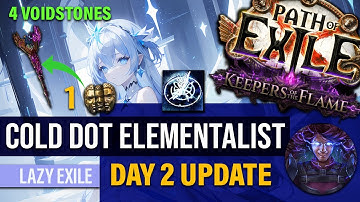 [PoE 3.27] Best Budget League Starter I have played | Elementalist Cold Dot Day 2 Update
