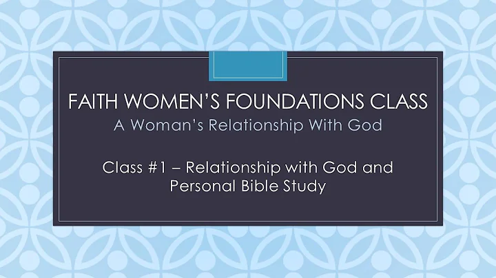 A Womans Relationship with God 1: Relationship Wit...