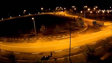 Syma X5C 1 night flight with Mobius Action Cam