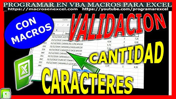 540 ❤️ Como CREAR 🔥 VALIDACION de Celdas Establecer 🥇 LONGITUD del TEXTO con MACRO Excel VBA