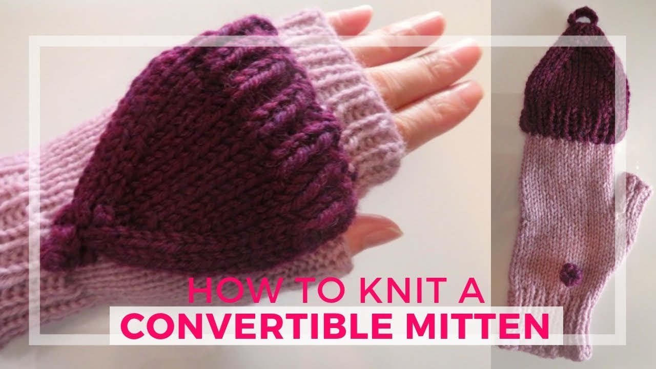 Womens Girls Winter Warm Wool Knit Fingerless Convertible Gloves Mitten Cover by Koolee 