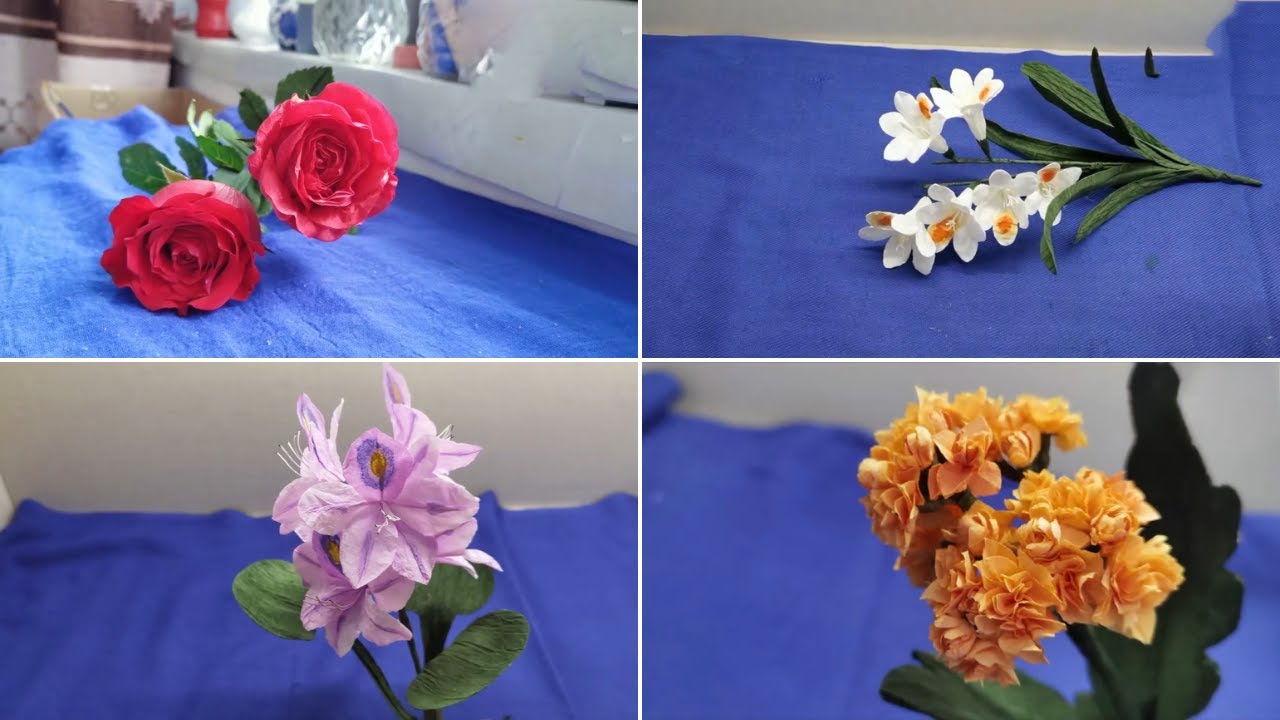 DIY CRAFT| How To Make Kitchen Paper Towel Tissue to Rose Flower - YouTube