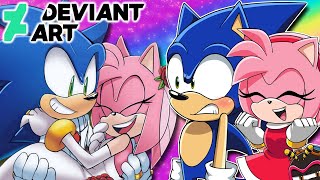 SONAMY WEDDING?! - Sonic & Amy Vs Deviantart (Ft. Charmy Bee)