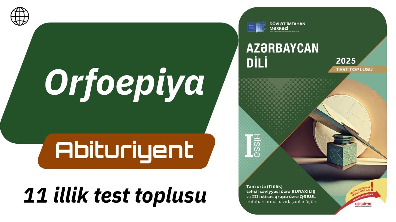 Orfoepiya | Azərbaycan dili test toplusu 2025