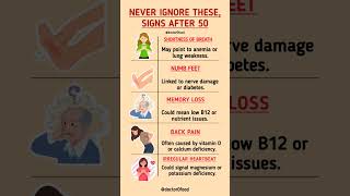 NEVER Ignore These Signs After 50 | Hidden Nutrient Deficiencies You Must Know #healthylifestyle