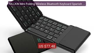 NILLKIN Mini Folding Wireless Bluetooth Keyboard Spanish Arabic Ger... — Top Rated 2026 | Buy Now!