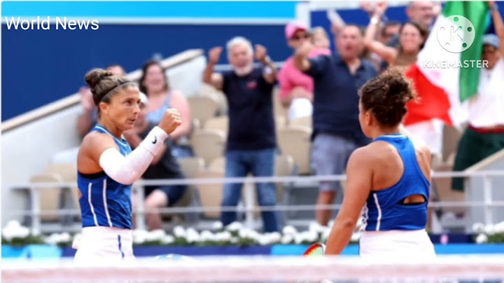 Paris 2024 tennis: Italy's Sara Errani and Jasmine Paolini win gold in women’s doubles.