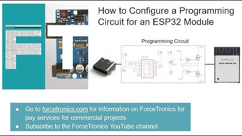 Een programmeercircuit configureren voor een ESP32-module