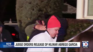 Kilmar Abrego Garcia leave immigration detention center