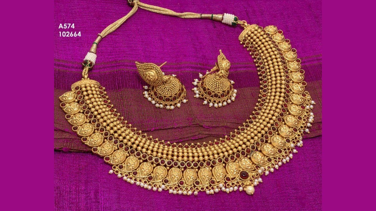 Exclusive Designer 1 Gram Gold Jewellery Designs Part 85 YouTube