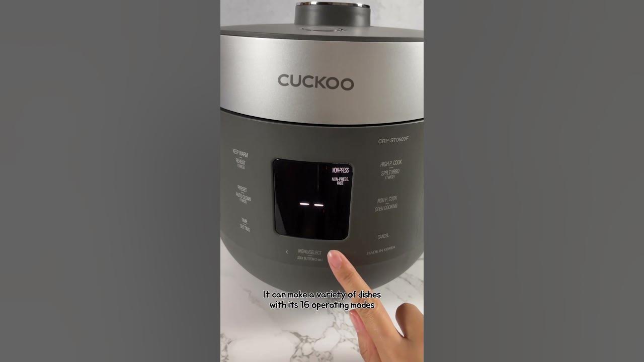 Cuckoo CRP-ST0609F 6-Cup Twin Pressure Rice Cooker & Warmer