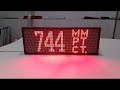 LED табло ЧАСЫ с датчиками