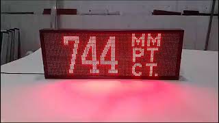 LED табло ЧАСЫ с датчиками