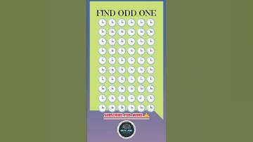 Can you spot odd one out Challenge youtube edition Challenge youtube shorts ⌚ #trickychallenge