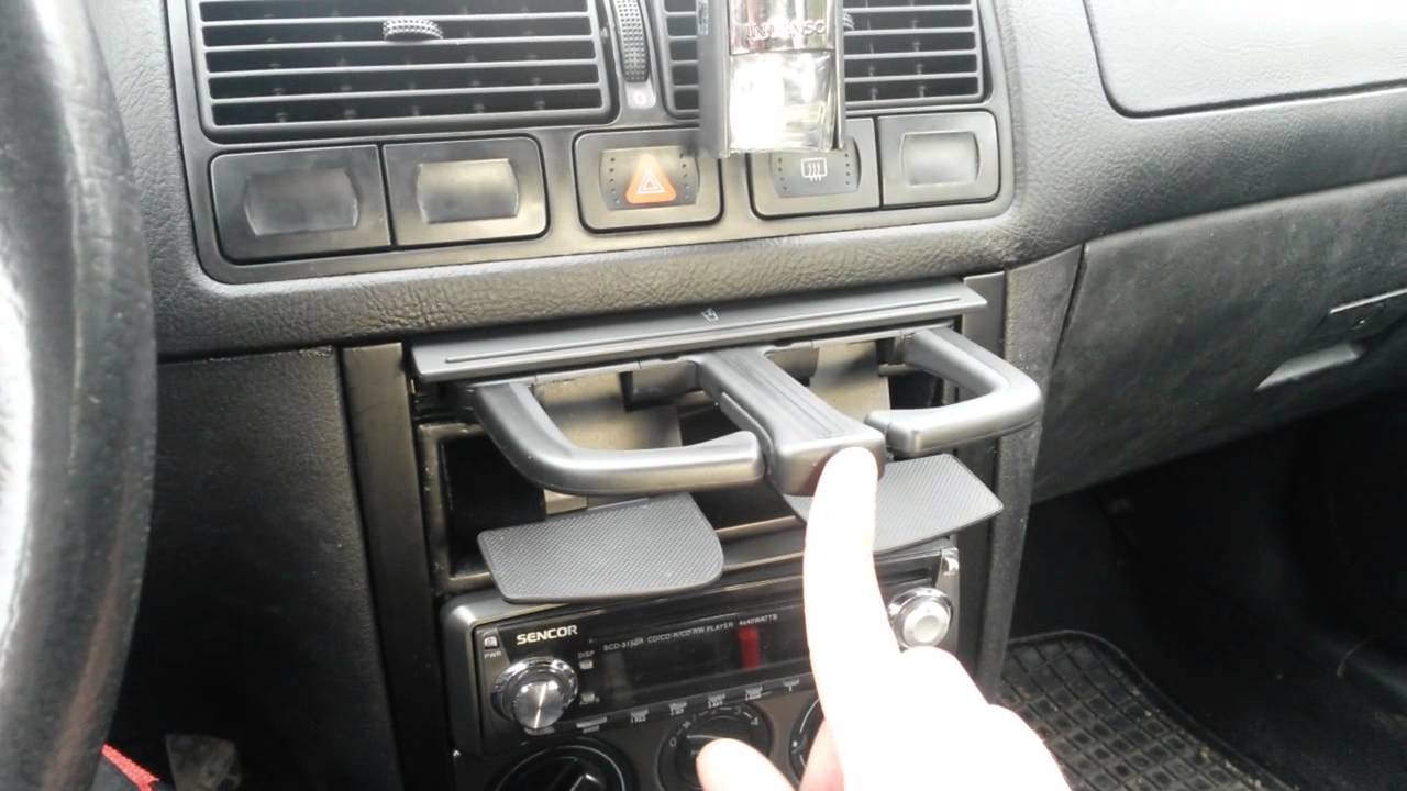 New cupholder Golf Mk4 YouTube
