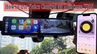 How to use Voice Control on V31S-10.26" Rear Mirror with Wireless Carplay & Android Auto & Dash Cam screenshot 5