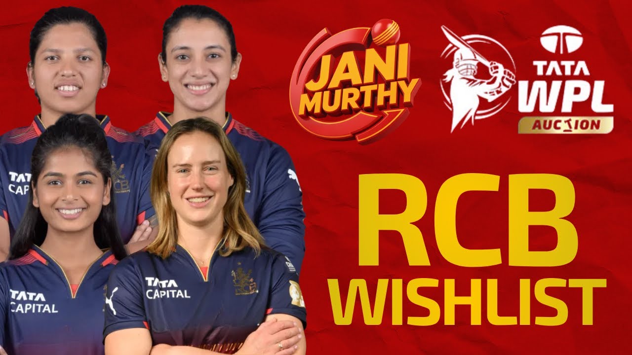 RCB-W Wishlist | Tata WPL 2026 Auctions Strategy | Live with Jani🔴