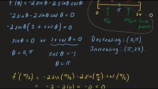 Example 3: The First Derivative Test and Concavity